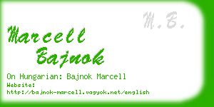 marcell bajnok business card